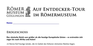 Auf Entdecker-Tour im Römermuseum