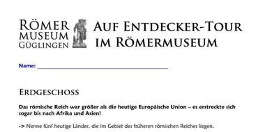 Auf Entdecker-Tour im Römermuseum