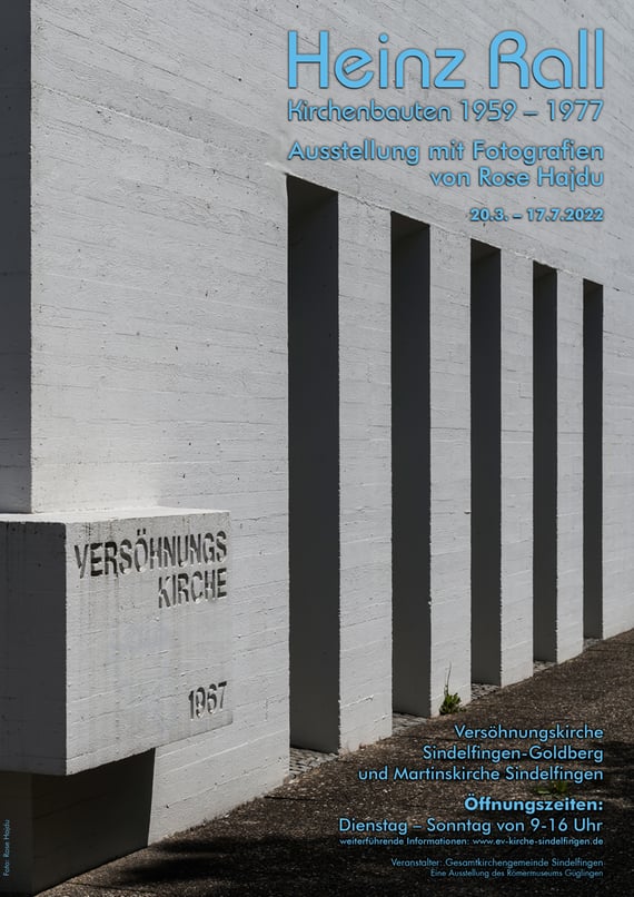 Plakat Heinz Rall Kirchenbauten Sindelfingen
