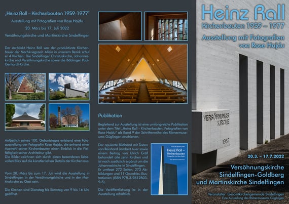 Flyer Heinz Rall Kirchenbauten Sindelfingen