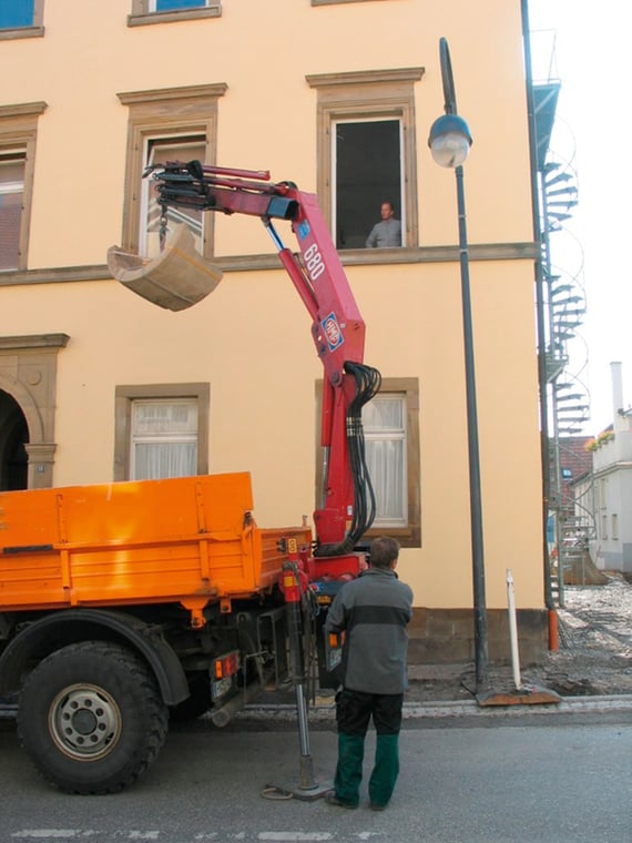 Anlieferung Brunnenring